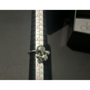 NWT CALVIN KLEIN SILVER SPIN FIDGET RING SIZE‎ 7 MSRP $110